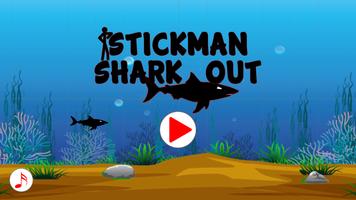 Stickman Shark Out Cartaz