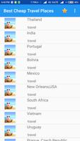 Travel App Best Cheap travel Places around World الملصق