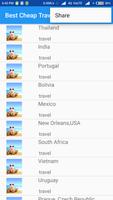 Travel App Best Cheap travel Places around World 截图 1