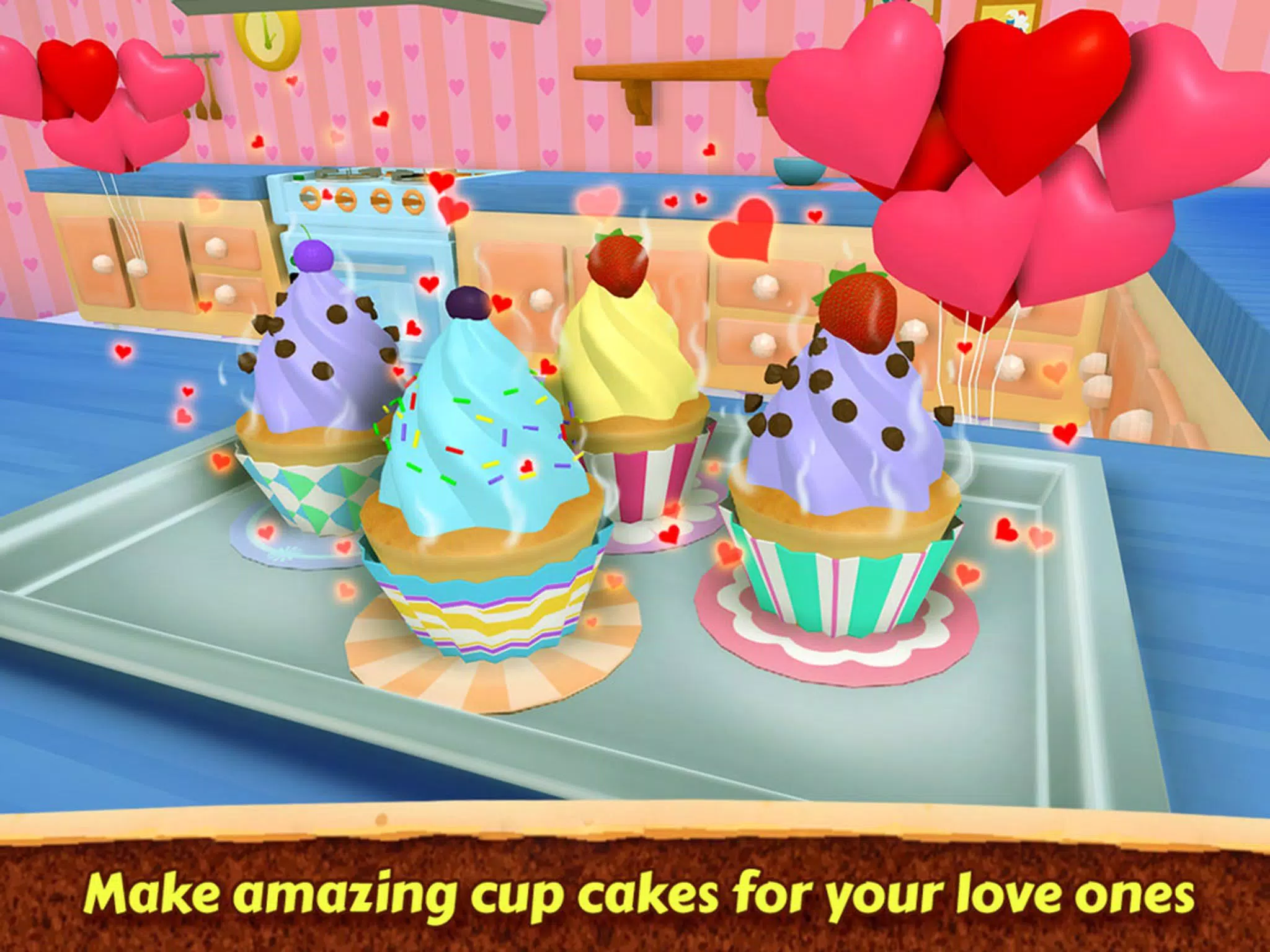 Android 用の バレンタインラブケーキメーカー3d リアルクックゲーム Apk をダウンロード