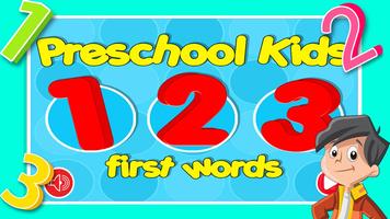 PreSchool Kids 123 First Words Affiche