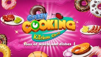 Verrückter kochender Küchen-Chef Plakat