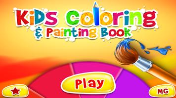 Kids Coloring & Painting Book Affiche
