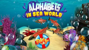 Alphabet in Sea World for Kids Affiche