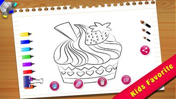 Cupcake Coloring Book capture d'écran 2