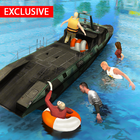 Flood Rescue Speed Boat Simulator : Lifeguard Help simgesi