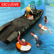Flood Rescue Speed Boat Simulator : Lifeguard Help