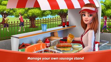 Sausage & BBQ Stand - Run Food Truck Cooking Game Affiche