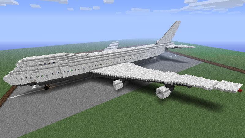 Схема как построить самолёт в майнкрафт