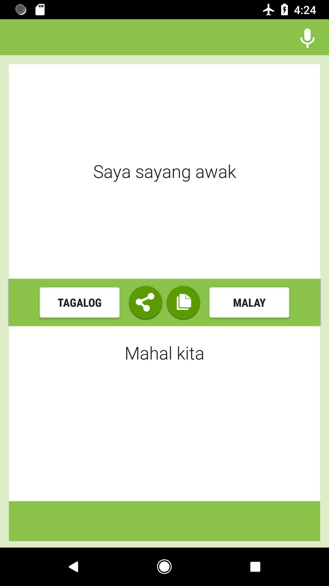 Translate malay