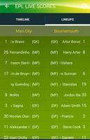 EPL Live Scores capture d'écran 3