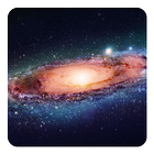 Galaxie Fond Animé icône