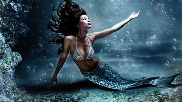 Mermaid Girl Wallpaper HD اسکرین شاٹ 2