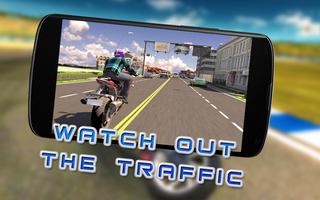 Real Motor Bike City Racing Ride Simulator Game 3D capture d'écran 1