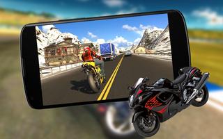 Real Motor Bike City Racing Ride Simulator Game 3D capture d'écran 2