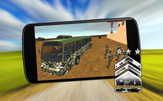 Army Force Coach Transport Bus Driver Simulator 3D Affiche