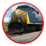 Real Train Driving Train Tracks Simulator Game 3D أيقونة