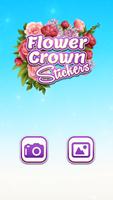 Flower Crown Headband Stickers Affiche