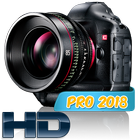 Professionelle HD-Kamera 2018 Zeichen