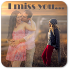 Missyou Photo Frame : Miss you photo editor icon