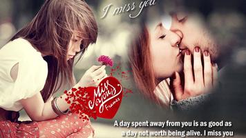 Missyou Photo Frame : Miss you photo editor syot layar 2