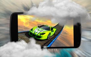 Real Car Stunts Impossible Sky Track Race Game 3D screenshot 2