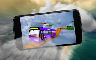 Impossible Bus Sky Driving Track Simulator 3D Game Affiche