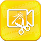 Editor de video HD con filtro de efectos icono