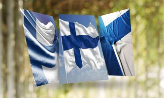 Finland Flag Affiche