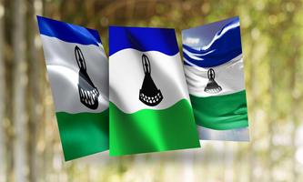 Lesotho Flag ポスター