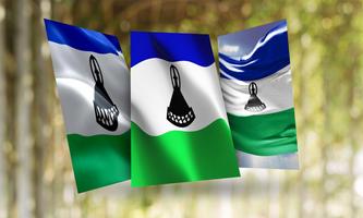 Lesotho Flag โปสเตอร์