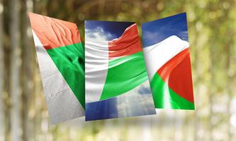 Madagascar Flag Wallpaper Affiche