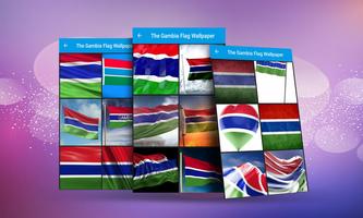 Gambia Flag Wallpaper Affiche