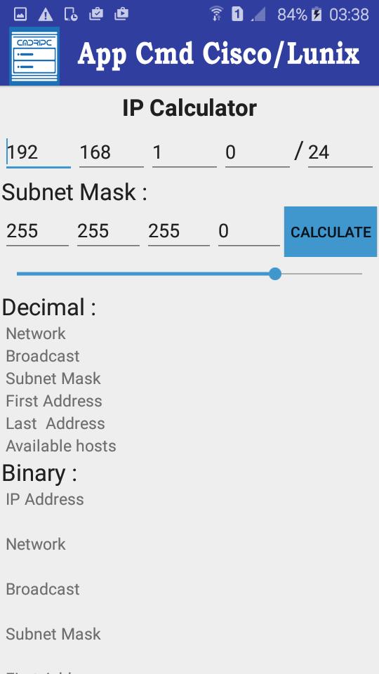 Cidr Subnet IPv4 Calculator APK pour Android Télécharger