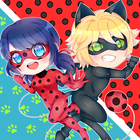 Lady bug and Cat Noir Chibi アイコン