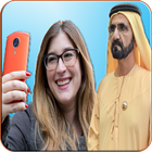 Selfie with Dubai king sheikh Mohammed icône