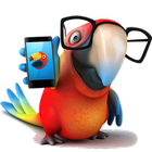 Funny Bird Pecking Crystal Scr آئیکن