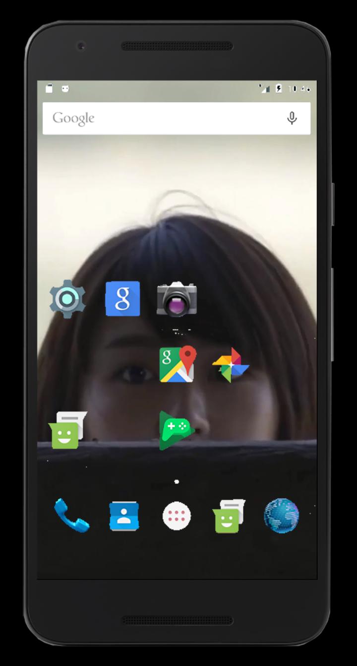 Android 用の 覗き見の女の子ライブ壁紙透明な画面 Apk をダウンロード