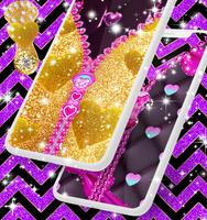 Glitter zipper lock screen imagem de tela 1