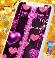 Glitter zipper lock screen imagem de tela 3