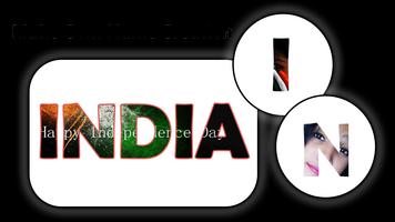 ABCD India Flag Name Art Letter Creation/Mixer capture d'écran 1