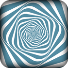 Optical illusion-eye training icon