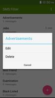 Live sms messages filter স্ক্রিনশট 2