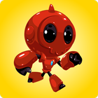 Red Robot Running icône