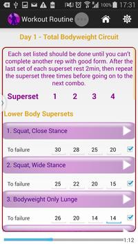 Female Fitness Workout Plan screenshot 1
