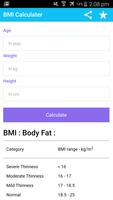 BMI Calculadora captura de pantalla 1