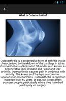 Osteoarthritis Symptoms capture d'écran 3