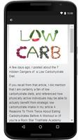 Low Carb Diet Plan capture d'écran 2