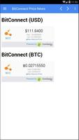 BitConnect & Bitcoin Price Chart & News capture d'écran 1