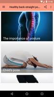 Healthy back and straight posture exercises Poster